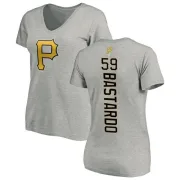 Antonio Bastardo Women's Pittsburgh Pirates Backer Slim Fit T-Shirt - Ash