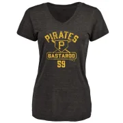 Antonio Bastardo Women's Pittsburgh Pirates Base Runner Tri-Blend T-Shirt - Black