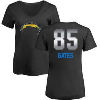 Antonio Gates Women's Los Angeles Chargers Midnight Mascot T-Shirt - Black