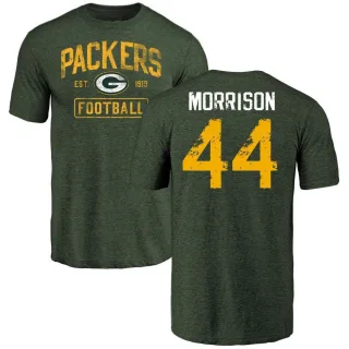 Antonio Morrison Green Bay Packers Green Distressed Name & Number Tri-Blend T-Shirt