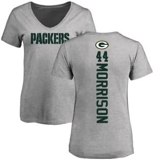 Antonio Morrison Women's Green Bay Packers Backer V-Neck T-Shirt - Ash