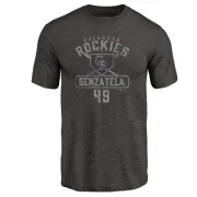 Antonio Senzatela Colorado Rockies Base Runner Tri-Blend T-Shirt - Black