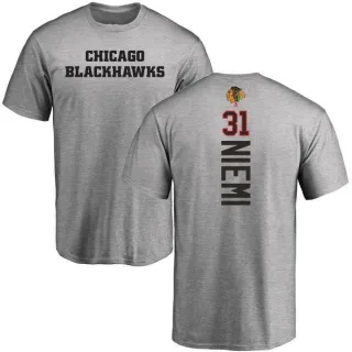 Antti Niemi Chicago Blackhawks Backer T-Shirt - Ash