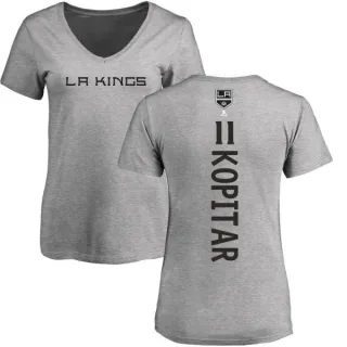 Anze Kopitar Women's Los Angeles Kings Backer T-Shirt - Ash