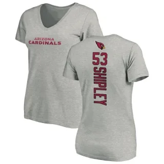 A.Q. Shipley Women's Arizona Cardinals Backer V-Neck T-Shirt - Ash