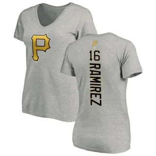 Aramis Ramirez Women's Pittsburgh Pirates Backer Slim Fit T-Shirt - Ash