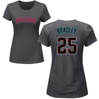 Archie Bradley Women's Arizona Diamondbacks Name & Number T-Shirt - Charcoal