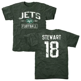 ArDarius Stewart New York Jets Green Distressed Name & Number Tri-Blend T-Shirt