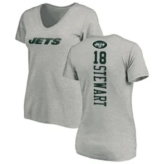 ArDarius Stewart Women's New York Jets Backer V-Neck T-Shirt - Ash