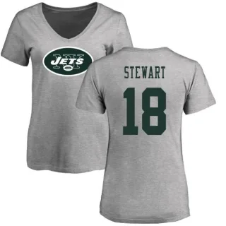 ArDarius Stewart Women's New York Jets Name & Number Logo Slim Fit T-Shirt - Ash