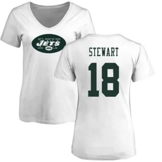 ArDarius Stewart Women's New York Jets Name & Number Logo Slim Fit T-Shirt - White