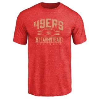 Arik Armstead San Francisco 49ers Flanker Tri-Blend T-Shirt - Red