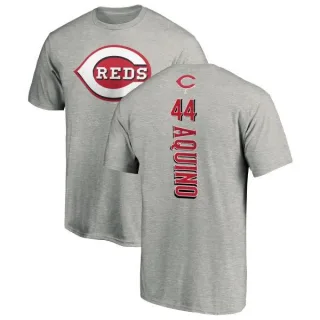 Aristides Aquino Cincinnati Reds Backer T-Shirt - Ash