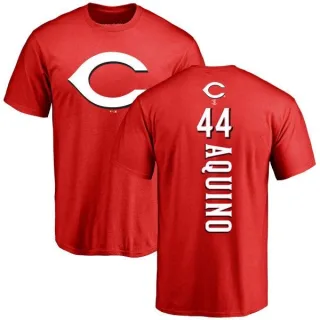 Aristides Aquino Cincinnati Reds Backer T-Shirt - Red