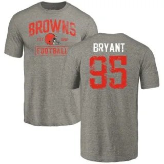 Armonty Bryant Cleveland Browns Gray Distressed Name & Number Tri-Blend T-Shirt