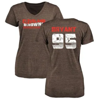 Armonty Bryant Women's Cleveland Browns Retro Tri-Blend V-Neck T-Shirt - Brown