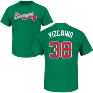 Arodys Vizcaino Atlanta Braves St. Patrick's Day Name & Number T-Shirt - Green