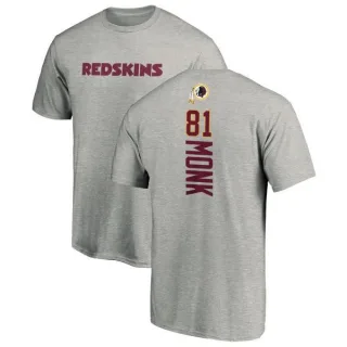 Art Monk Washington Redskins Backer T-Shirt - Ash