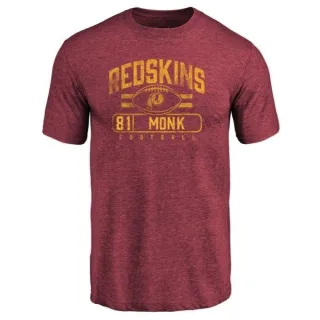 Art Monk Washington Redskins Flanker Tri-Blend T-Shirt - Burgundy