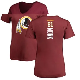 Art Monk Women's Washington Redskins Backer Slim Fit T-Shirt - Maroon