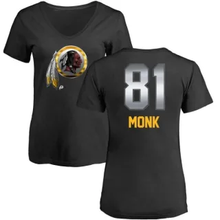 Art Monk Women's Washington Redskins Midnight Mascot T-Shirt - Black