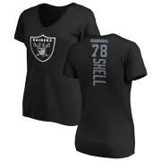 Art Shell Women's Oakland Raiders Backer Slim Fit T-Shirt - Black