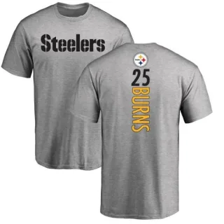 Artie Burns Pittsburgh Steelers Backer T-Shirt - Ash