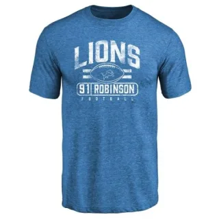 A'Shawn Robinson Detroit Lions Flanker Tri-Blend T-Shirt - Blue