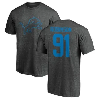 A'Shawn Robinson Detroit Lions One Color T-Shirt - Ash