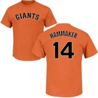 Atlee Hammaker San Francisco Giants Name & Number T-Shirt - Orange