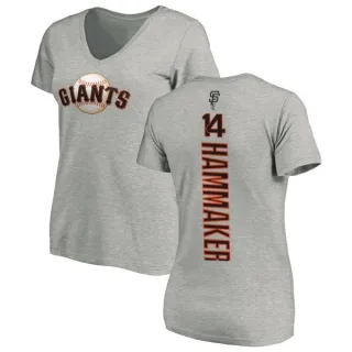 Atlee Hammaker Women's San Francisco Giants Backer Slim Fit T-Shirt - Ash