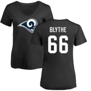 Austin Blythe Women's Los Angeles Rams Name & Number Logo Slim Fit T-Shirt - Black