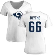 Austin Blythe Women's Los Angeles Rams Name & Number Logo Slim Fit T-Shirt - White