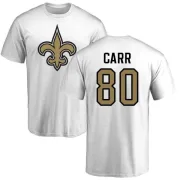 Austin Carr New Orleans Saints Name & Number Logo T-Shirt - White