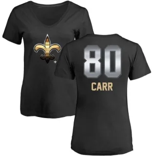 Austin Carr Women's New Orleans Saints Midnight Mascot T-Shirt - Black