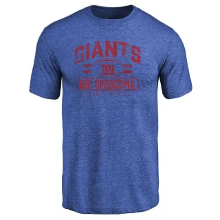 Austin Droogsma New York Giants Flanker Tri-Blend T-Shirt - Royal