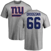 Austin Droogsma New York Giants Name & Number Logo T-Shirt - Ash