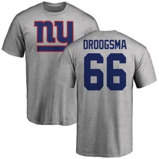 Austin Droogsma New York Giants Name & Number Logo T-Shirt - Ash