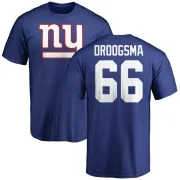 Austin Droogsma New York Giants Name & Number Logo T-Shirt - Royal