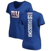 Austin Droogsma Women's New York Giants Backer Slim Fit T-Shirt - Royal