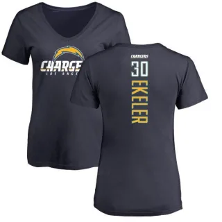 Austin Ekeler Women's Los Angeles Chargers Backer T-Shirt - Navy