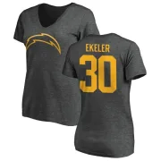 Austin Ekeler Women's Los Angeles Chargers One Color T-Shirt - Ash