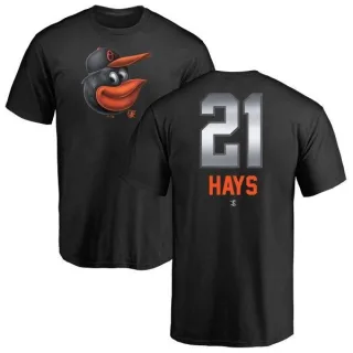 Austin Hays Baltimore Orioles Midnight Mascot T-Shirt - Black