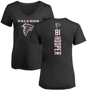 Austin Hooper Women's Atlanta Falcons Backer Slim Fit T-Shirt - Black