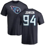 Austin Johnson Tennessee Titans Name & Number Logo T-Shirt - Navy