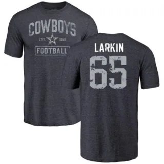 Austin Larkin Dallas Cowboys Name & Number Tri-Blend T-Shirt - Navy