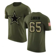 Austin Larkin Dallas Cowboys Olive Salute to Service Legend T-Shirt