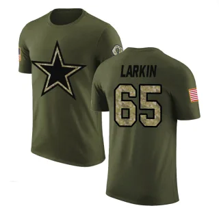 Austin Larkin Dallas Cowboys Olive Salute to Service Legend T-Shirt