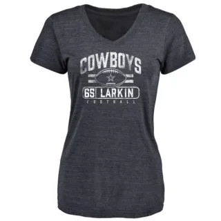 Austin Larkin Women's Dallas Cowboys Flanker Tri-Blend T-Shirt - Navy