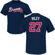 Austin Riley Atlanta Braves Name & Number T-Shirt - Navy